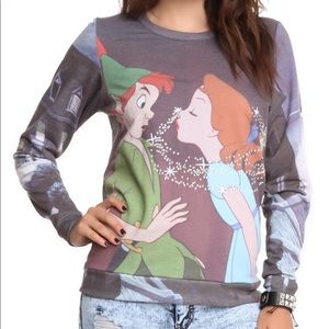 NWOT Disney Peter Pan Peter and Wendy Crew Pullover